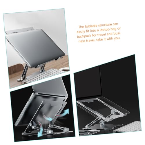 Base Ajustable de Aluminio para Laptop Alasum Plata miniatura 7