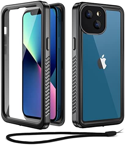 Beeasy for iPhone 14 Case Waterproof IP68 Shockproof Dustproof 360 Full Body Protective Cover with Built in Screen Protector, Tough Hard Armour Heavy Duty Front and Back Case for iPhone 14 6.1 inch