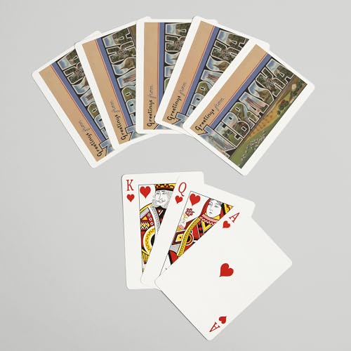 Naipes de poker Nebraska Lantern Press, 52 cartas miniatura 7