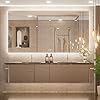 TokeShimi 48 x 32 Inch LED Backlit Mirror Bathroom Vanity Mirror Large Wall Mounted Lighted Mirror Anti-Fog Dimmable…