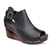 Dansko Women's Sable Black Tumbled Calf Sandal