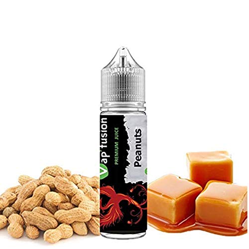 E liquide Vapfusion 50 ml - Peanuts - Prêt à booster - Sans nicotine ni tabac