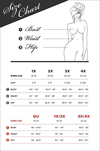 Oh là là Chéri Women's Plus Size Open-Cup Crotchless Teddy, Black - Thumbnail 4