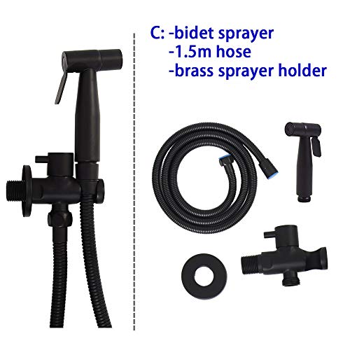 Toiletten-Bidet-Sprühgerät, Wasserhahn-Handmixer-Bidet-Kit. Set 1,5 Meter Duschschlauch 4 Version Choice Dmixerbidetkit.