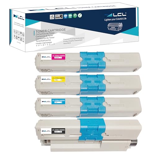 LCL Compatible Toner Cartridge 44469803 44469706 44469705 44469704 for Oki C310dn C330dn C331 C510dn...