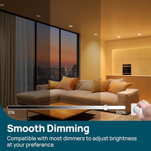 Image of Linkind 6-Pack BR30 LED Flood Light Bulbs Indoor, 10W=65W 850 Lumens 2700K