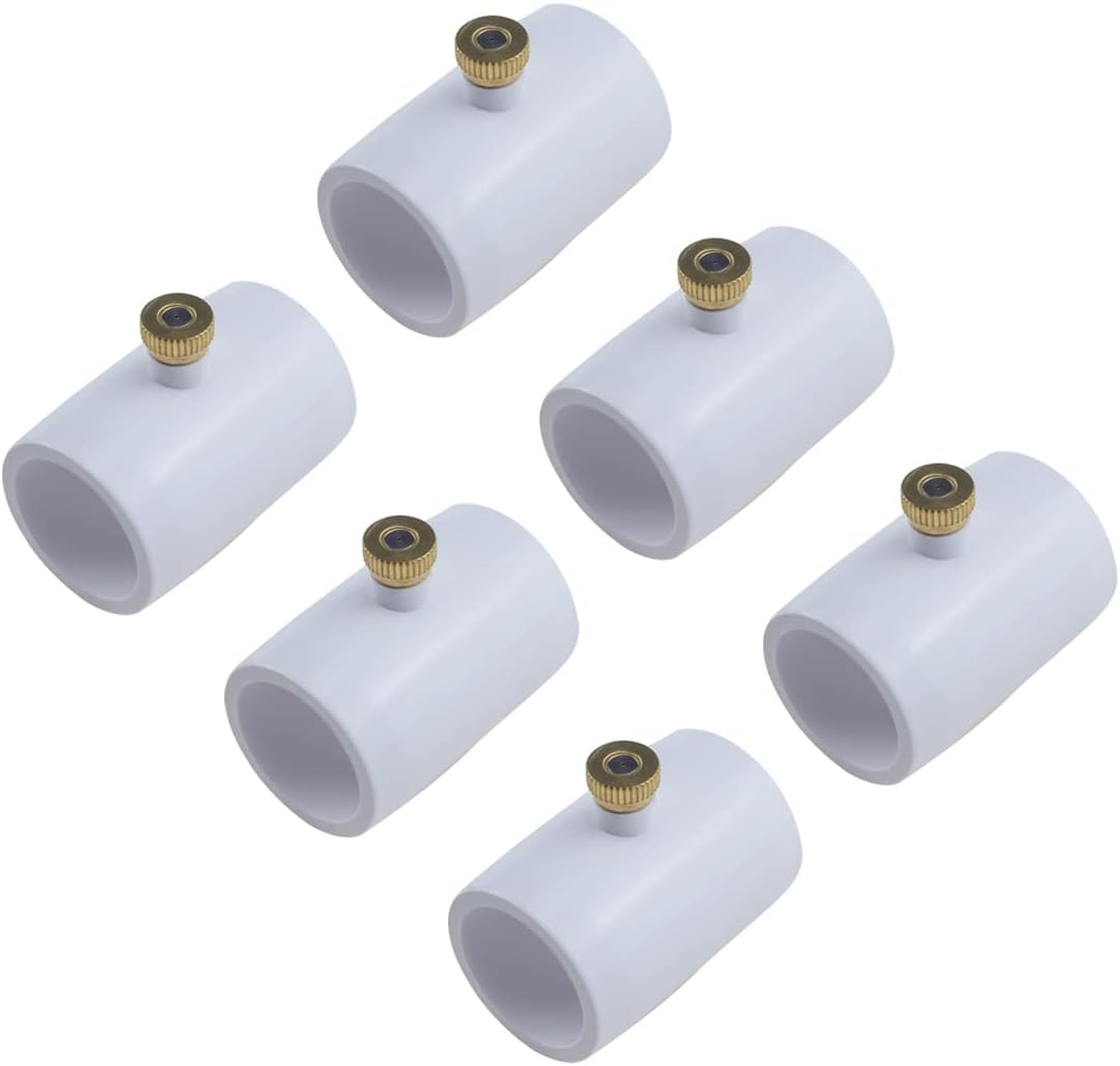 MARRTEUM 1/2 Inch PVC Fittings with Brass Mist Nozzles