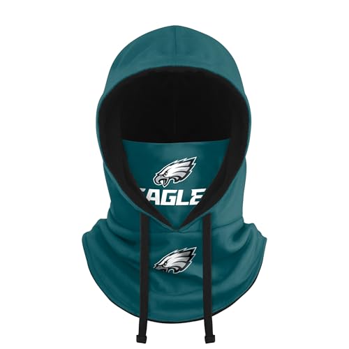 FOCO NFL Eagles Logo Hooded Gaiter Balaclava Face Cover