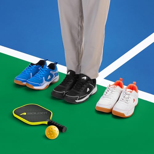Boldfit Badminton Shoes Shuttle Non Marking Shoes for Badminton Men Light Badminton Shoes for Women & Badminton Shoes Men Breathable Non Marking Shoes for Badminton Anti Skid Pickleball Shoes Black 10 7 41MJXGbUBKL