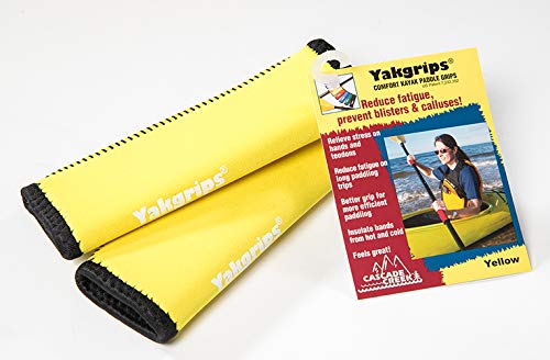 Yakgrips Takeapart Kayak Paddle Grips, No-Slip, Prevents Blisters (Yellow) - Cascade Creek #TOP17