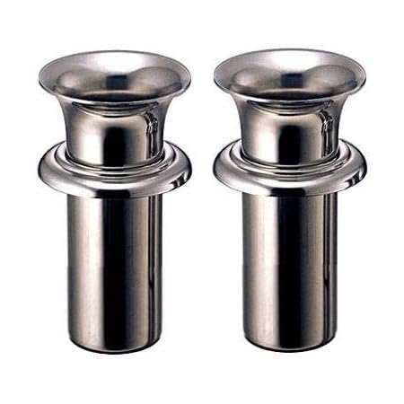 Amazon お墓の花立て用 ステンレス花筒ツバ付き F44落とし込み ２個 １対 花立 華瓶 オンライン通販