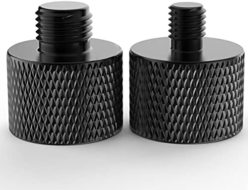 Donuts Mic Stand Adapter 5/8 to 3/8 and 5/8 to 1/4 Mic Thread Screw Adapter Combo Pack For Microphone Mounts and Stands 2 Pack