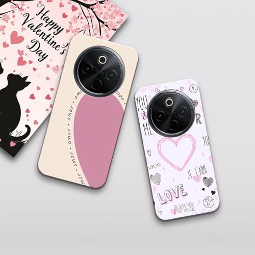 Image of COLORflow Back Cover Compatible with Vivo T4 5G / Y300 Pro 5G / iQOO Z10 5G | Romantic Love Gesture Customized Back Cover Compatible with Vivo T4 5G / Y300 Pro 5G / iQOO Z10 5G