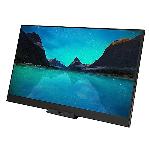 Tragbarer Monitor, 17,3 Zoll 2560 X 1440 165 Hz HD-Bildschirm, Integrierte Dual-Lautsprecher, USB-C-HDMI-Anschluss, Externer Monitor für Telefon, Computer, Gaming, Xbox Switch