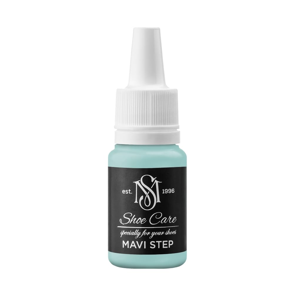Peinture Cuir Haute Couvrance bleu azur pour chaussures et sneakers