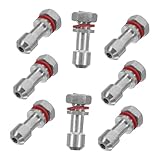 DIYEAH Lot de 8 Tuyaux D’évacuation en Aluminium pour Soupape de Sécurité D’autocuiseur, Résistant Haute Pression, Accessoires Compatibles pour Autocuiseur, Pièces Détachées Cuisine