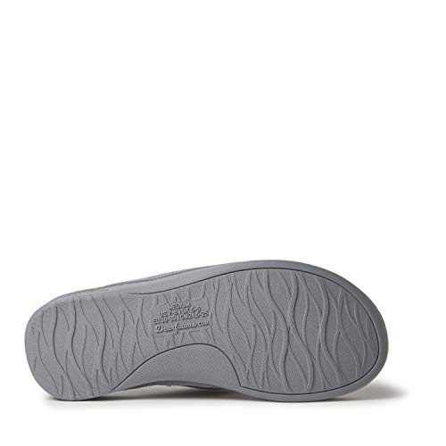 Image of Dearfoams Women's Melanie Colorblocked Microfiber Terry Thong Slipper