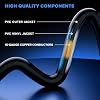 Maximm Flat Plug Extension Cord 50 ft with Slim Space-Saving Plug Design, Low Profile Extension Cord 16AWG (Black)