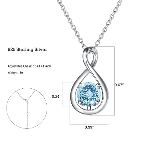 FANCIME-Birthstone-Necklaces-for-Women-Fine-Jewelry-Sterling-Silver-Dainty-Infinity-Pendant-Anniversary-Birthday-for-Her-Wife-Mom-Lady-Daughter-Chain-162-Extend