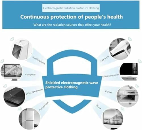 Tela EMF negra impermeable para cortinas de blindaje contra la radiación en el hogar 7