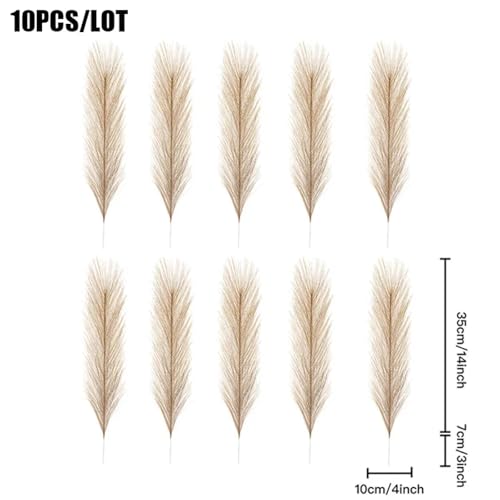 Boho Room Decor, 10Pzs 42cm Flores Artificiales de Pampas miniatura 3