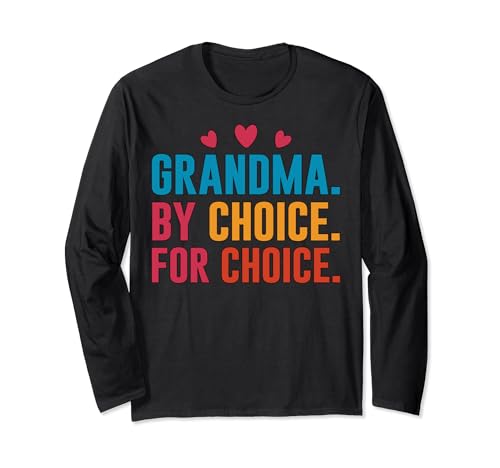 Pro Choice Feminist Rights Grandma By Choice For Choice Manga Larga