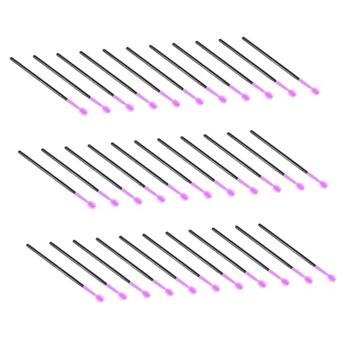 Baluue 50pcs Purple Eyebrow Brush Kit Disposable Lash Mascara Applicator Lightweight and Portable