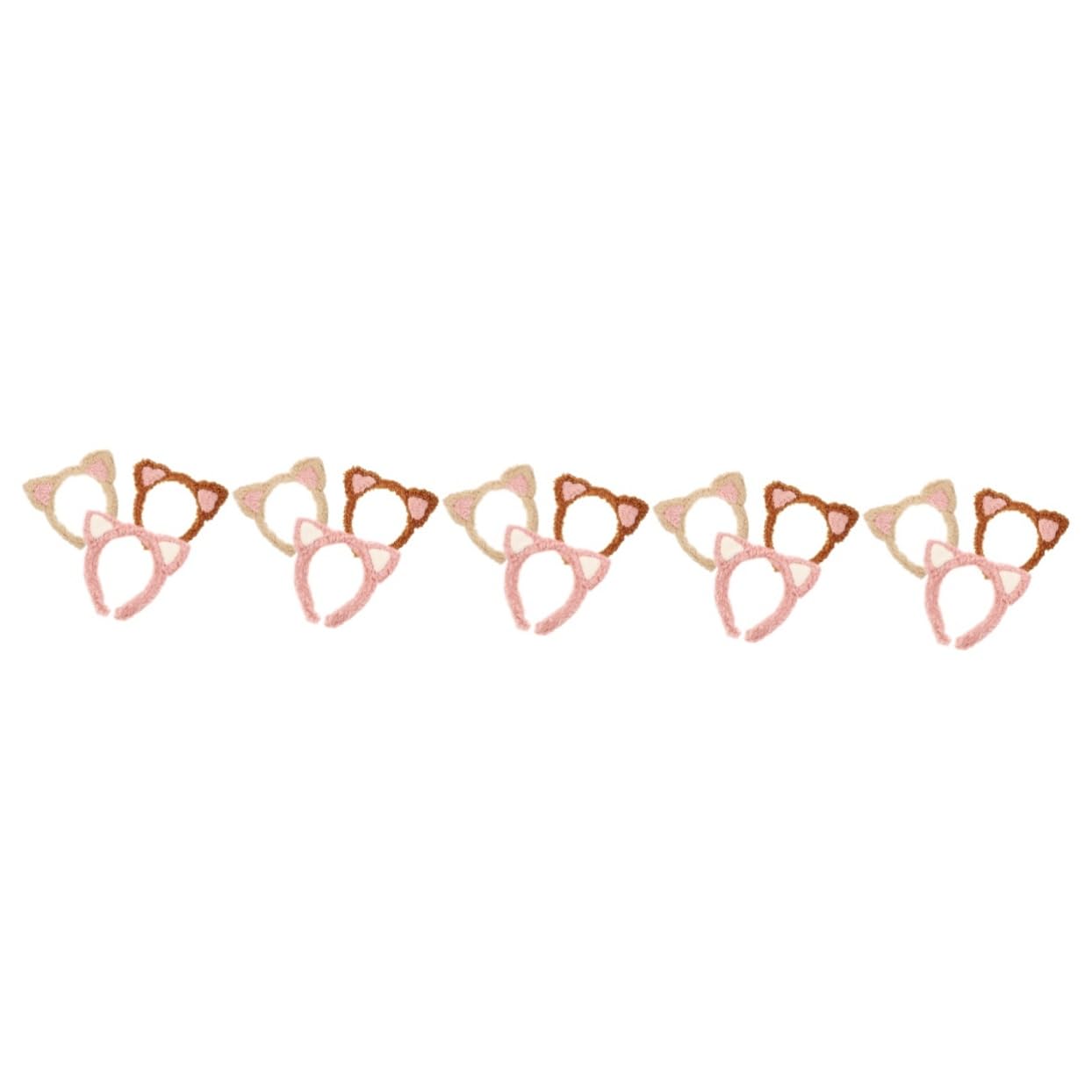MAGICLULU 15 Piezas Venda Diadema De Niñas Tocado De Lavado Facial Hacer Diadema Damas s Para El Cuidado De La Piel Con Orejas De Animales Tela Lindo De Las Mujeres