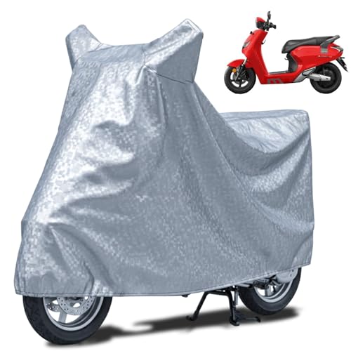 Image of FABTEC Waterproof Scooty Body Cover Compatible with Bounce Infinity E1, A1 (Silver)