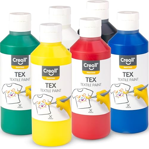 Creall Couleur pour Tissu Tex – 6 flacons