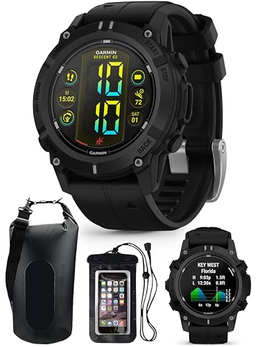 Garmin Descent G2 (Black/Black) AMOLED Dive Computer Watch Bundle