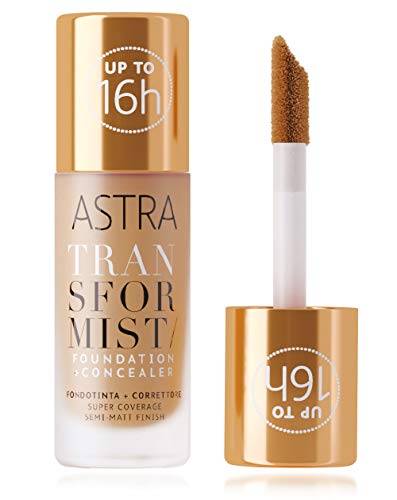 Fondotinta e Correttore 2 in 1 - Transformist - Nr 4 - Amber - 18 ml - Astra