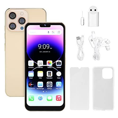 HD-Mobiltelefon 4 GB/64 GB 6,5" Quad Core 5000mAh (Guld)