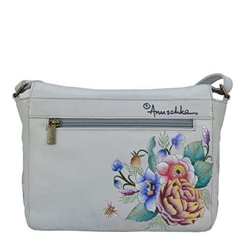 Image of Anuschka Women's Leather Crossbody Bag - Hand-Painted Genuine Leather Handbag with Adjustable Strap - 683, Crossbody Bag