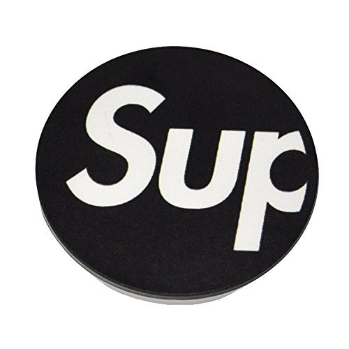 Magnetic phone grip with metal plate inside, phone stand, car mount, works with magnetic stands, high fashion (BLACKSUP)