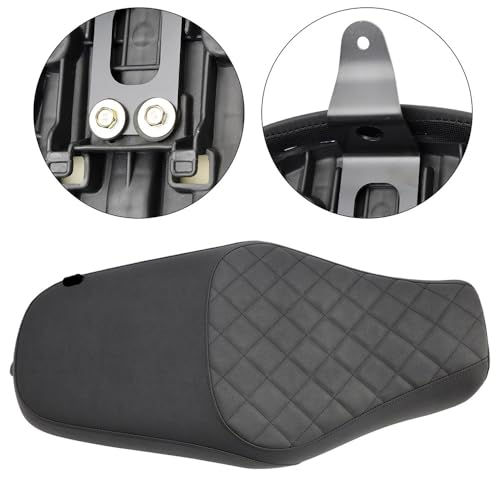 Cojín completo de moto para Gb350 2023-2024 asiento de pasajero negro 3