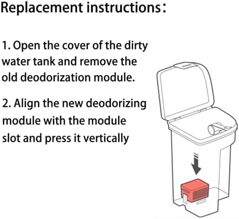 Silver ion Module Parts Compatible with Roborock Qrevo Curv/Saros 10R/Saros 10 Robot Vacuum Cleaner Dirty Water Tank Deodorizing Particle Accessories（Black） image 5