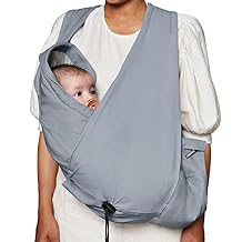 Baby Carrier - A Carrier Made for mom and Baby Makes Breastfeeding a Breeze Continuous Eye Contact. Stone