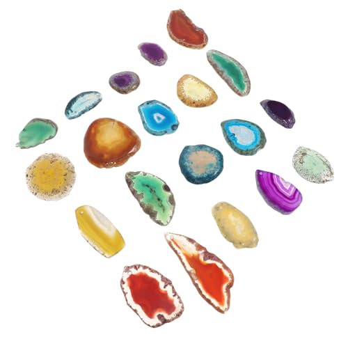 Tranches d'agate pour sous-verres : créez une ambiance minérale colorée