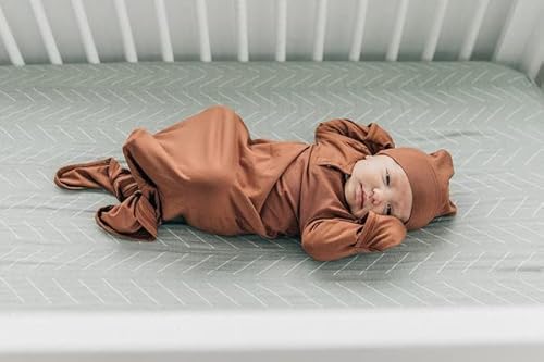 Desert Sage Muslin Crib Sheet By Mebie Baby, Soft And Breathable Bed Sheets For Babies, Modern Neutral Bedding For Cribs, Standard Crib Mattress Fitted Sheet, Great For Boy Or Girl Room Or Nursery #TOP3