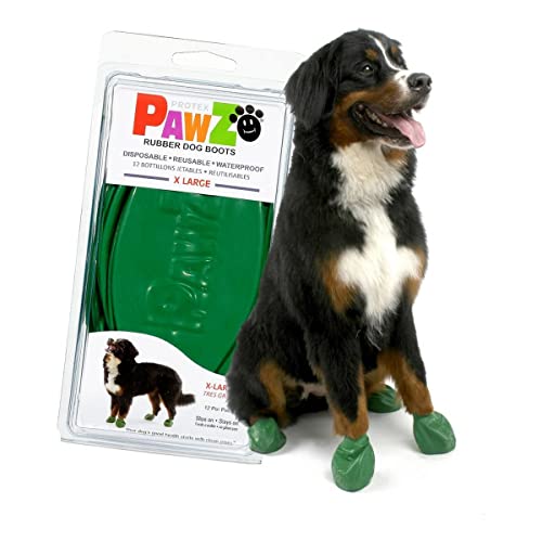 Pawz Dog Boots Pawz Protective Dog Boots To 5 Inch X-Large Green - 12 Count
