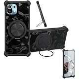 Custodia per Spc Discovery PRO Case Phone Cover Custodia [ con 9H HD Vetro Temperato][Supporto ad Anello a 360°, Magnetico] CX-26-HEI