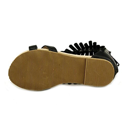 The Doll Maker Girl’s Open Toe Fringe Sandal4