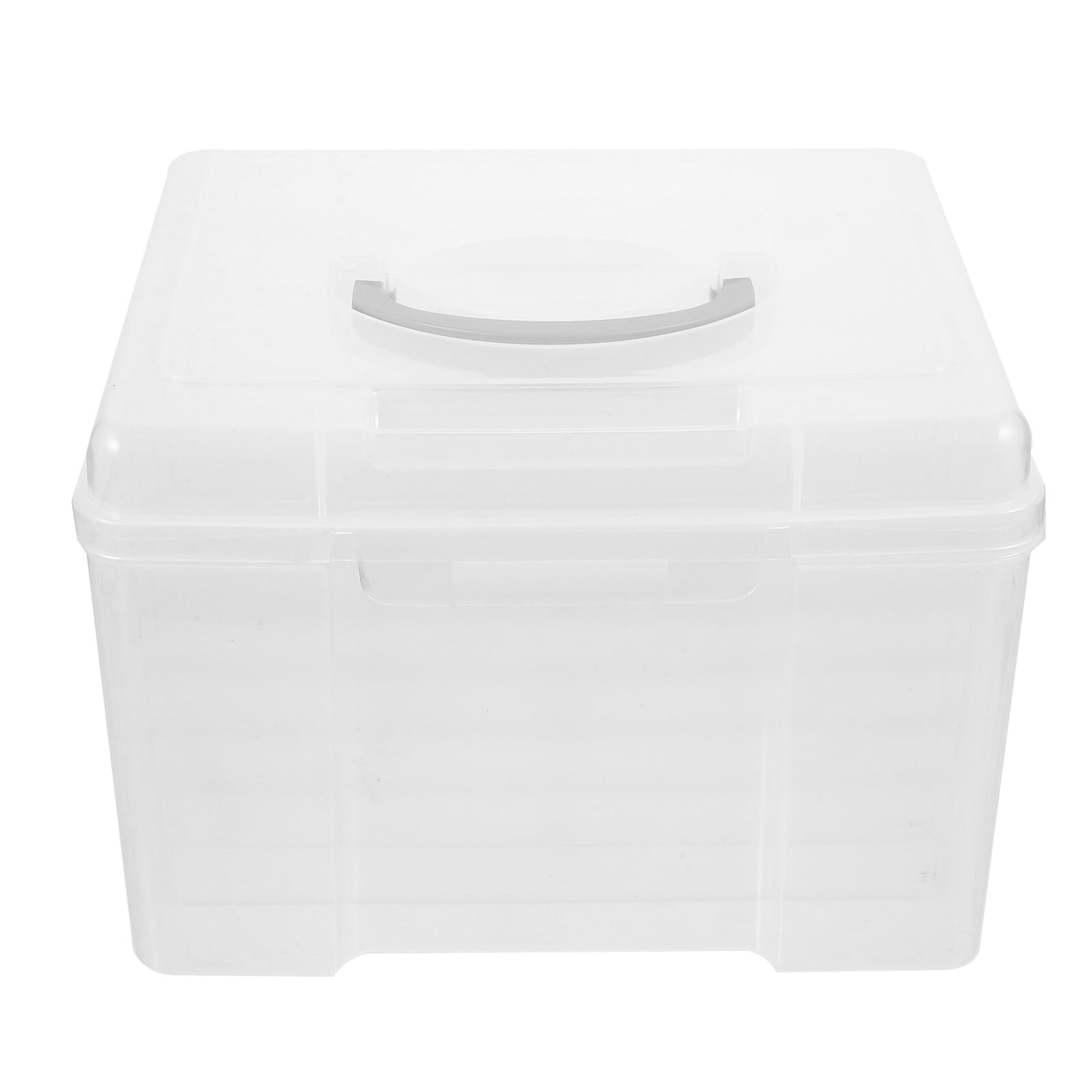 Transparente Dokumentenaufbewahrungsbox mit 6 Fächern aus Kunststoff Tragbar und Leicht zur Sortierten Ablage für Büro und Schule