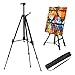 Produktbild AOBETAK Staffelei Aluminium Ständer Groß,Verstellbar 52-162 cm,mit Tasche,Anzeigen Atelierstaffelei Für Leinwand/Poster/Hochzeit;Für Kinder,Erwachsene,Skizzieren,Malen; Schwarz