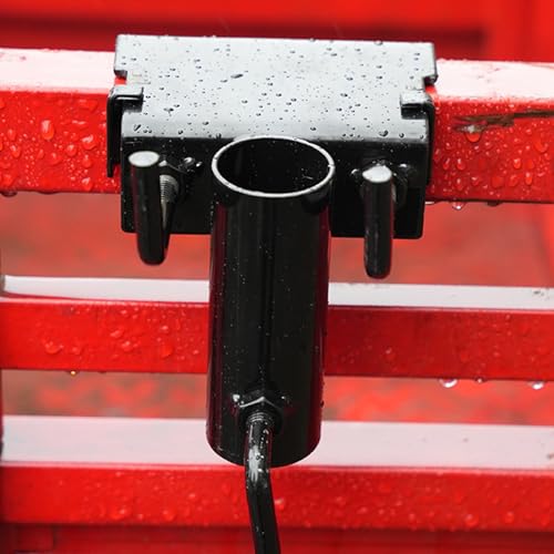 Support de parasol de balcon anti-vent avec pince métallique de table