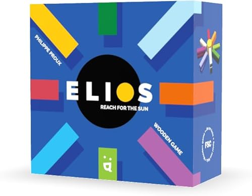 Juego de mesa Elios un desafío abstracto de madera para probar tu estrategia. Divertido juego familiar para niños y adultos, a partir de 7 años, 2 a