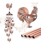 Marwey Chicken Wind Chimes for Outside, Rooster Wind Chimes, Chicken Decor Chicken Decor for Wome...
