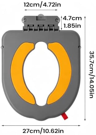 Children Toilet Seat, Foldable Trainer with Non Slip Suction Cup Design - 1
