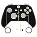 eXtremeRate Soft Grip Cover Frontale Custodia Scocca Case Ricambio per Xbox One Elite Series 2 Controller Model 1797 con 2 Anelli di Levette Analogiche(Nero)